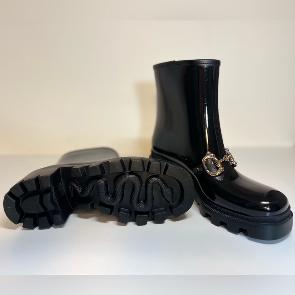 Gucci Horsebit Rubber Bootie